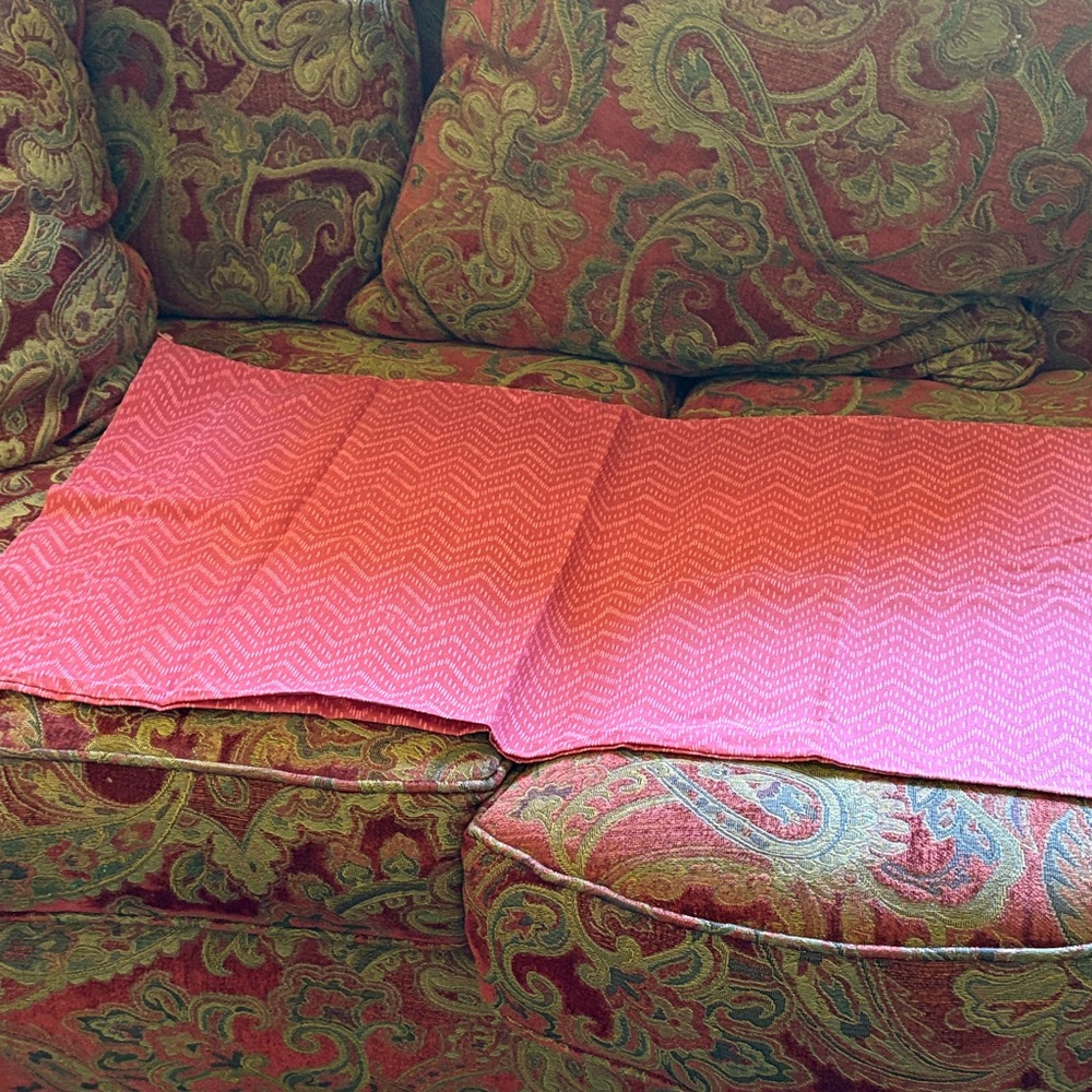 Pink Chevron Patterned Fabric